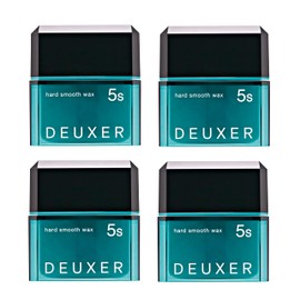 Number Three DEUXER Hard Smooth Wax 5S (Set of 4) Hair Wax, Floral Berry, Blue, 1 (x4)
