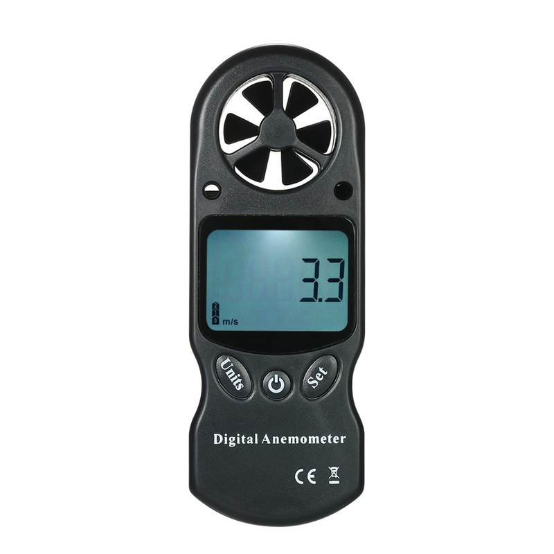 8 in 1 Handheld Digital Anemometer Wind Speed/Temperature/Humidity/Wind Chill/Heat Index/Dew