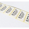 100 x Labels 25MM X 50MM Warning Suffocation Labels Danger
