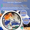 Magnifying Glass with Light and Stand, Foldable Handheld Large Magnifying