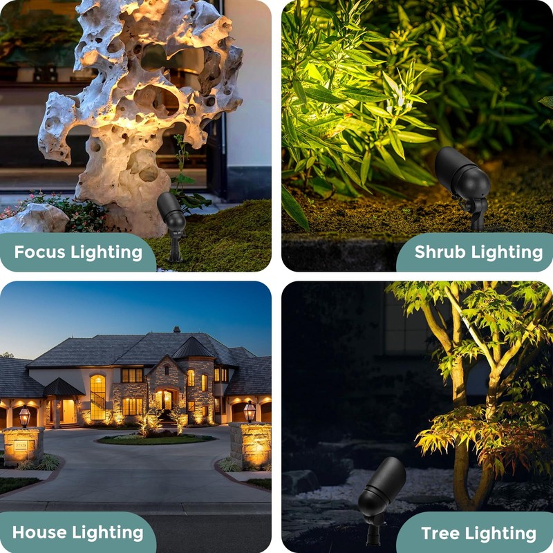 Gardencoin Low Voltage Landscape Spotlight, 12V LED Outdoor Landscape Lighting,
