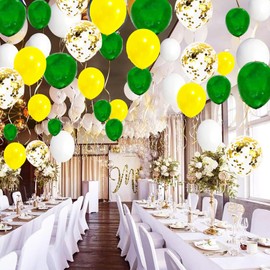 Graduation Party Decorations Green Yellow 2024/Green Yellow Balloons/Green Yellow Graduation Decorations 2024/Green Tractor Birthday/Brazil Party/Green Yellow Birthday Party Decorations 114pcs
