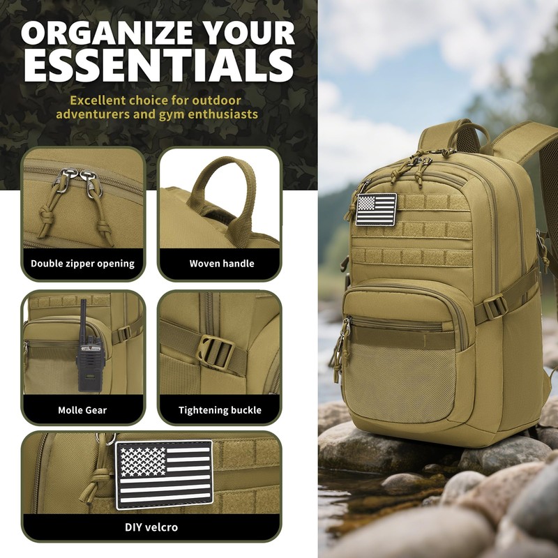 Military Tactical Backpack for Men Army 3 Days Assault Pack