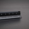 OTOTEC Triangular Scale Ruler 30cm Black Aluminum Alloy Metric Ruler
