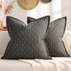ZWJD Pillow Covers 26x26 Set of 2 Soft Polyester Textured