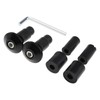 1 Pair Motorcycle Handlebar End Covers 22mm with Bolts Expander
