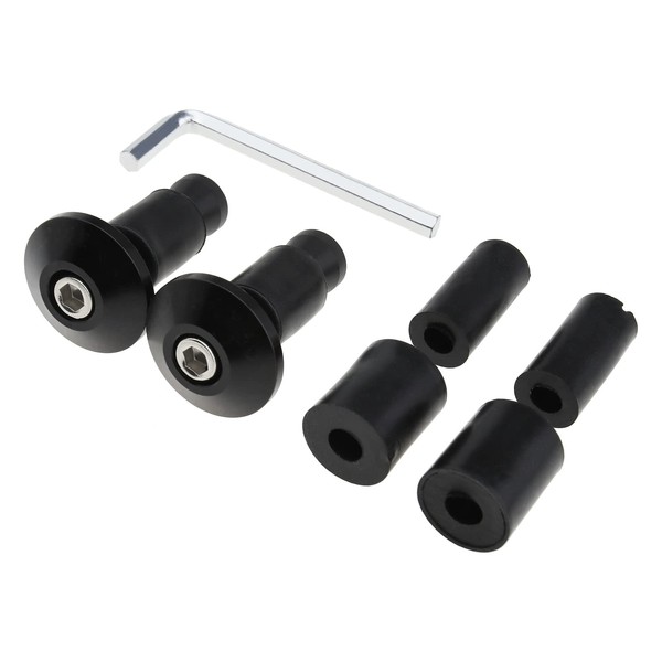 1 Pair Motorcycle Handlebar End Covers 22mm with Bolts Expander