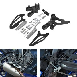 TCMT Front Footpegs Footrest Pedals Bracket Set Fit For Yamaha YZF R7 2022-2024 BEB-27443-00-00