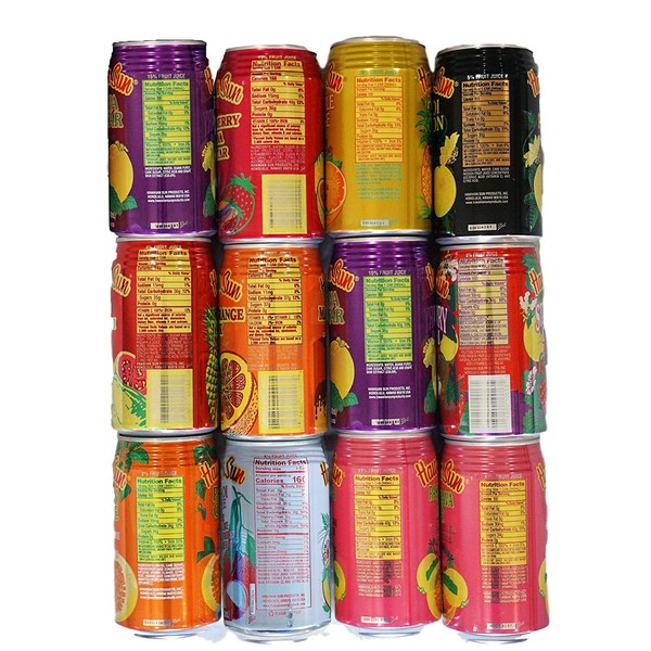 Hawaiian Sun Juice Drinks Ultimate Variety Pack - Try Them All - Unique Fridge Magnet Included