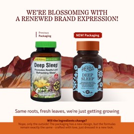 Herbs Etc. Deep Sleep Softgels - Herbal Sleep Support Supplement - Rest & Calming Support with Passionflower, Chamomile & Lemon Balm - 120 Softgels (120 Servings)