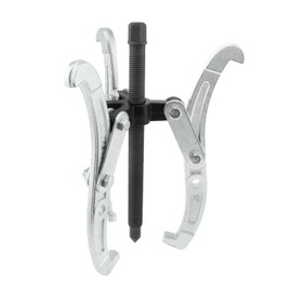 ChgImposs 10 Inch 3-Jaw Gear Puller, 2 Jaw 3 Jaw Puller for Pulley Gears Bearings and Flywheels, Heavy Duty Pulley Puller with Reversible Jaws, High Carbon Steel Removal Tool Bearing Puller Tool