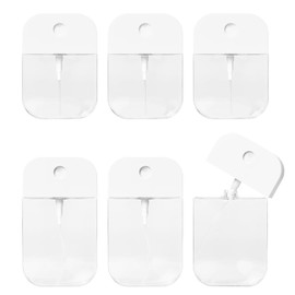 Pumwoy 6Pcs 35ml+50ml Card Type Refillable Perfume Spray Bottle Travel,Portable Clear Plastic Spray Bottles for Perfume,Facial Mists,Moisturizing Water