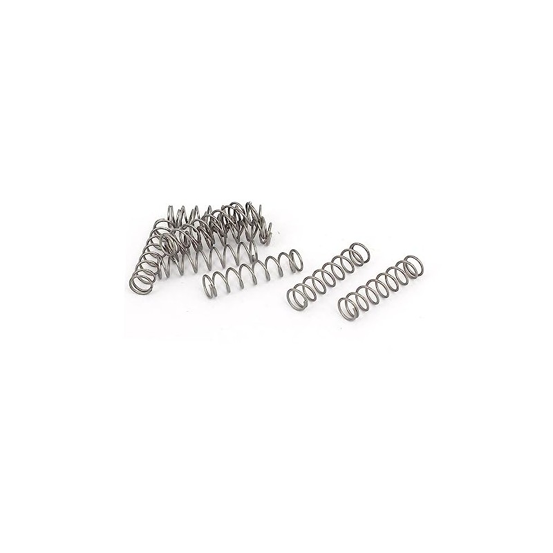 TA-VIGOR 10Pcs Extended Compressed Spring, 5mm OD,0.5mm Wire Size,20mm Length