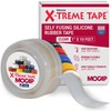 X-Treme Tape MOCAP Heavy Duty Electrical Tape, Self-Fusing Silicone Rubber, Waterproof & Insulating Flexible Tape, Electrical for Hose, Automotive, Outdoor & Repairs - 1" x 10ft Roll - Clear