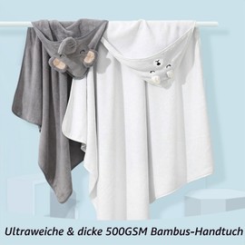 ROXANEPIG Pack of 2 Baby Towels Hood, 80 x 80 cm Baby Bath Towels, Hooded Towels, Baby Hooded Bath Towels, Children's Towels, Bath Towel Towels for Babies, Newborns