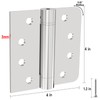 Hinges Self-Closing Door Hinges 4 inch 304 Stainless Steel Hinges