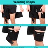 supregear Thigh Brace Support, Breathable Thigh Compression Sleeve, Adjustable Neoprene