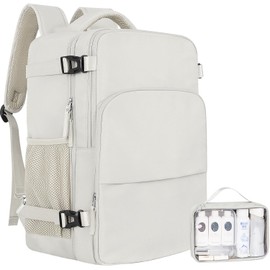 Sinaliy Travel Backpack for Women, Carry On Backpack Flight Approved, Personal Item Travel Bag with USB Charging Port, Casual Daypack College Bag Suitcase Backpack for Weekend, Fit 16 Inch Laptop