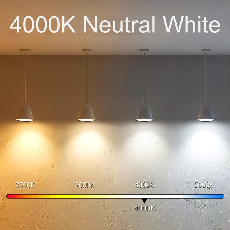 NOVELUX 5 Inch E26 Led Bulb Equal 80 Watt, 4000k