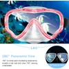 KLERICER Dry Snorkel Set, Panoramic 180°Wide View Snorkeling Gear, Anti-Fog