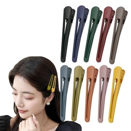 shefun JP251 Bangs Clip, Hair Clip, 3.1 inches (8 cm), Beak, Black, 10 Piece Set, Hairpin Bangs, Clip, Adult, Cute, Ladies, Hair Ornaments