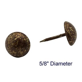 C.S. Osborne 50 Pcs 5/8" Dia. Old Gold Speckled Red Nail #6881-OGSR Tacks