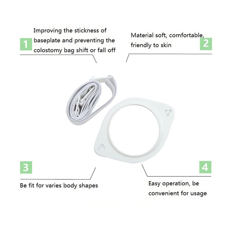 Adjustable Ostomy Reinforcement Belt Colostomy Bag Fixation Tool for Elder