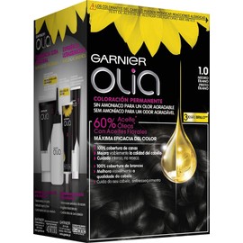 Garnier Olia Coloración Permanent Sin Amoniaco Para Un Olor Agradable Con Aceites Florales De Origen Natural - Ébano 1.0