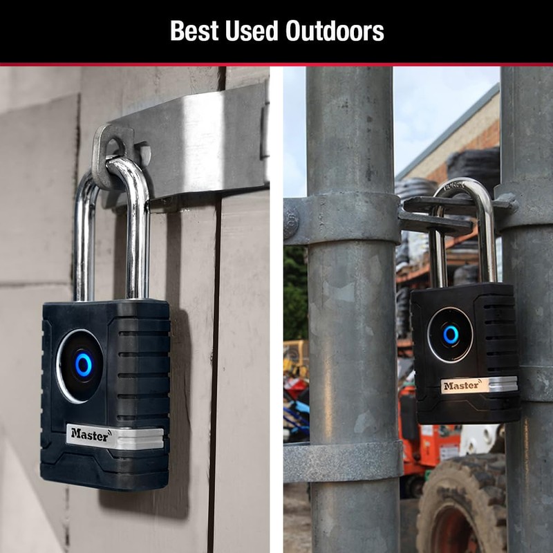 Master Lock Outdoor Bluetooth Smart Lock with Keypad, 2-7/32 in.