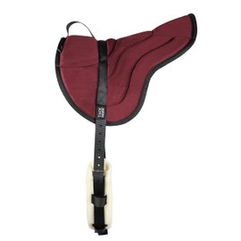 Tackmore Bareback Pad for Horses,Anti-Slip Bareback Saddle Pad with Thick Cushioning,Ergonomic Design for Comfortable Riding Burgundy