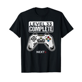33 Anni Compleanno regalo videogiochi level 33 complete Maglietta