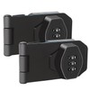 Keyless Cabinet Combination Lock,3-Digit Combination Lock Twist Knob Hasp Latch