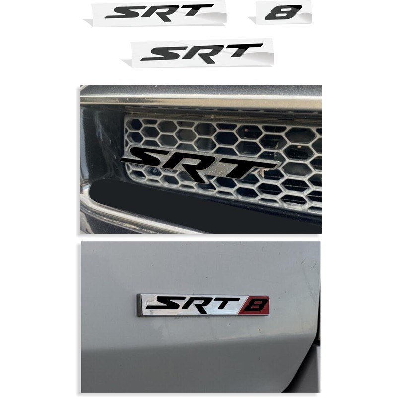 Reflective Concepts SRT Emblem Overlay Decals - 2006-2013 Charger SRT8