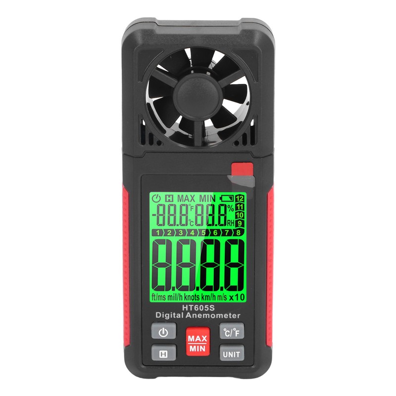 Digital Anemometer High Accuracy 2.26 Inch LCD Screen Thermal Handheld
