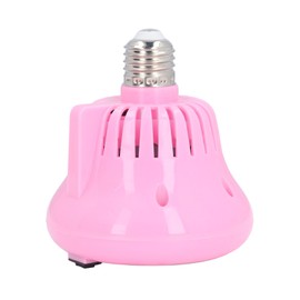 Chicken Coop Heater Lamp E27 Adjustable Temperature Overload Protect Pet Heater Lamp for Ducks Poultry Bearded Reptiles Pink