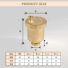 LALAGO Automatic Quick Bleeder DN15 1/2 Inch Bleed Valve, Brass