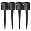 VEVOR Fence Post Anchor, 4 Pack 4 x 4 Inches