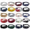 DRESHOW 20 Pack Turban Headbands for Women Elastic Back Twisted