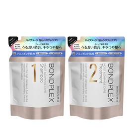 BONDPLEX Shampoo Treatment Refill 12.2 fl oz (360 ml) + 12.2 fl oz (360 ml) Bondplex Moist & Damage Care Shampoo Refill 12.2 fl oz (360 ml) High Damage Color Damage Made in Japan Glossy Hair Amino