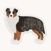 Vinyl Dog Sticker - choose from assorted breeds:_Australian Shepherd