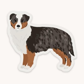 Vinyl Dog Sticker - choose from assorted breeds:_Australian Shepherd