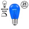 Novelty Lights 25 Pack S14 Outdoor Patio Edison Replacement Bulbs,