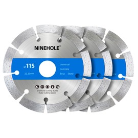 3 x Diamond Discs 115 mm, Universal Diamond Cutting Disc for Concrete, Granite, Stone, Brick, Masonry, Building Materials, Diamond Cutting Disc with High Cutting Performance