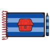 Handy Dandy Blue Stripes MAPBOOK