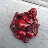 VOSAREA Laughing Buddha Statue Resin Maitreya Buddha Statue Fengshui Figurine