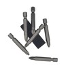 6Pcs 50mm JIS Screwdriver Bit Set with Magnetic Tip,1/4 Hex
