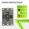 RVMATE NEMA 14-50R Outlet, 50 Amp Receptacle, 125/250 Volt, 3