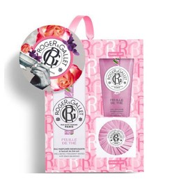 Roger & Gallet Set Eau Parfume Bienfaisante Feuille De Fragrant Water, 100ml & FREE Gel Douche Bienfaisant Wellbeing Shower Gel Feuille De The, 50ml & Perfumed Soap Bar, 50gr