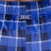 IZOD Men's Silky Fleece Sleep Pant, Blue/Black Plaid, 3X-Large