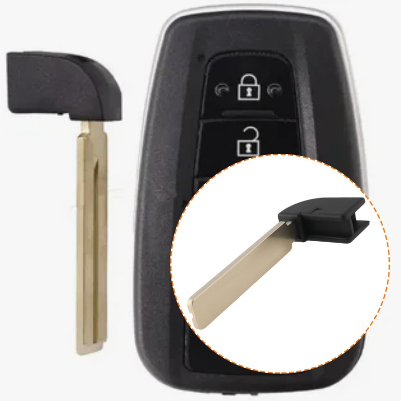 OTOTEC 2Pcs Remote Key Blank Blades TOY40 Uncut Emegency Key